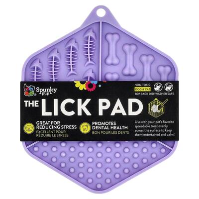 Spunky Pup,The Lick Pad, Dog & Cat, Hexagon, 1 Pad