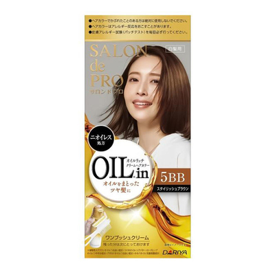 日本塔丽雅Dariya染发剂Salon de Pro染发膏女亚麻黑茶植物遮白发