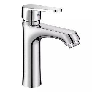 加厚浴池卫生间浴室台盆龙头家用冷热单冷面盆洗脸池加高双孔单孔