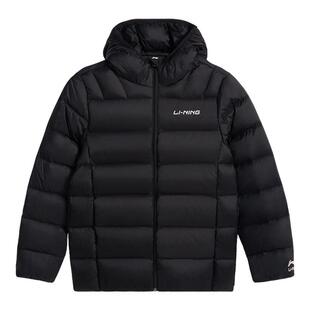李宁官方旗舰正品男女中大童排骨羽绒服儿童保暖防风连帽宽松外套