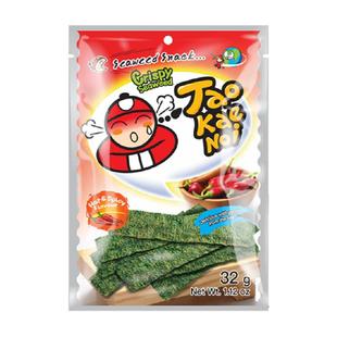 【陈哲远代言】泰国老板仔海苔辣味香脆海苔大厚片紫菜香辣即食