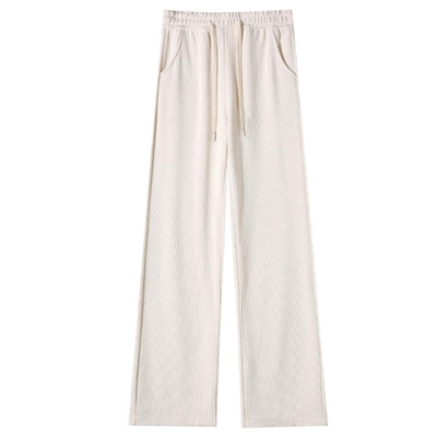 高个子加绒窄版阔腿裤女保暖显瘦