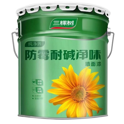 三棵树防霉内墙乳胶漆耐擦洗墙漆