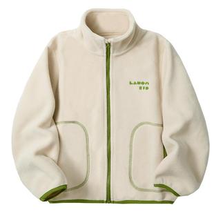 柠檬宝宝儿童摇粒绒外套男童女童秋天厚上衣内胆拉链衣开衫