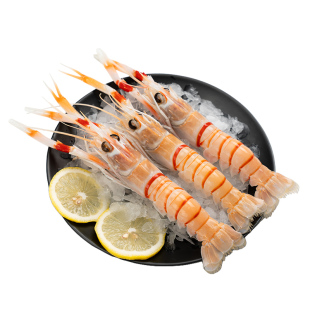 新西兰进口鳌虾刺身小龙虾特大南极海鳌虾1/2/3号1KG海鲜冻虾刺身