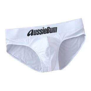aussiebum潮男士内裤三角低腰U凸囊袋牛奶丝性感纯色学生运动彩虹