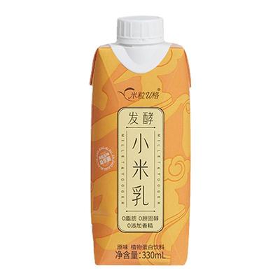 米粒U格发酵小米乳0脂肪植物蛋白饮料0添加早餐休闲谷物饮料饮品