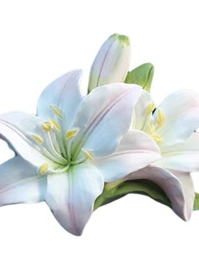 百合花车载香薰汽车空调出风口