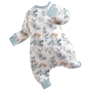 ibaby婴儿睡袋儿童秋冬恒温进口羊毛保暖宝宝防踢被子防惊跳睡衣