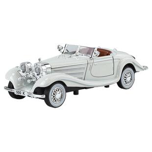 1:32奔驰500K车模仿真合金复古怀旧老爷车汽车模型摆件男孩玩具车