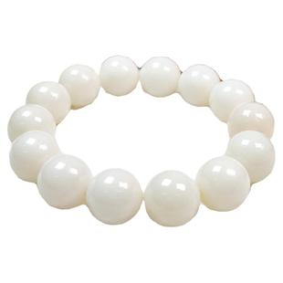 天然白玉菩提根手串手链男女款绕指柔文玩盘玩小手捻佛珠念珠饰品