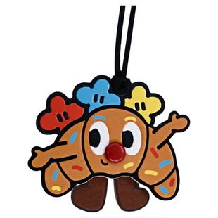 fingerstudio指作 AGAHO系列牛角汉堡包包挂饰真皮质可爱公仔挂件