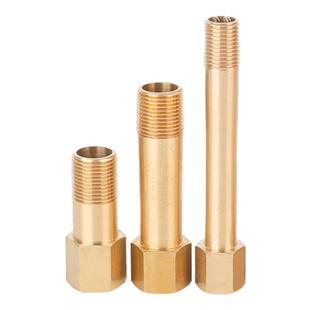 模具加长内外丝牙水咀铜水嘴铜转接铜水管连接杆快速接头1/8 1/4