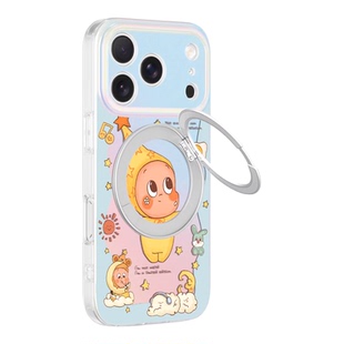 星星人适用17promax苹果手机壳带一体式支架iPhone16pro保护套15plus磁吸防摔14om巨好看2025新款网红爆款13