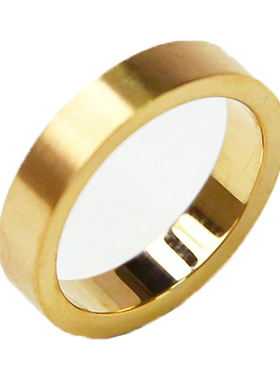 钛钢不褪色平安无事情侣素戒