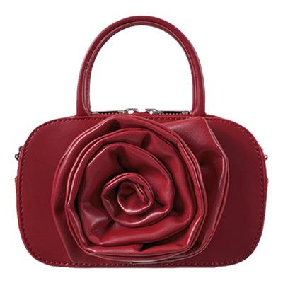 韩国Standoil玫瑰方块包24夏季新款斜挎包小众手提包女