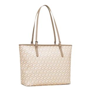 Lancaster兰卡斯特 Ikon 系列经典老花休闲拉链通勤托特包中号