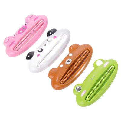 创意卡通动物造型挤牙膏器成人儿童手动洗面奶牙膏化妆品挤压神器