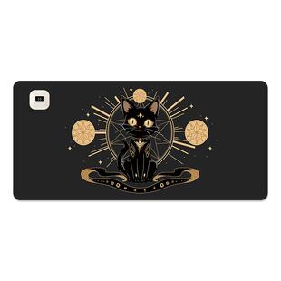 V-SION黑色星球猫2024新款加热鼠标垫超大发热暖桌垫办公室垫子桌面电脑键盘电热板暖手桌垫