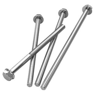 加长M8*250 M8*500mm 304不锈钢法兰面外六角螺栓带垫防滑螺丝钉