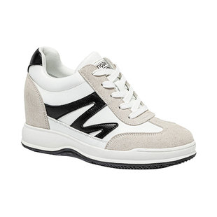 舒服不累脚显脚小的鞋子2025新款春秋休闲运动旅游内增高老爹鞋女