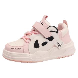 MEMEKIDS儿童熊猫板鞋2025秋冬加绒男童保暖运动鞋女童加厚休闲鞋