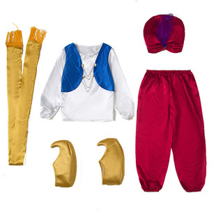 万圣节儿童阿拉伯神话长袍阿拉丁神灯服装 cos化妆舞会成人男衣服