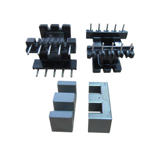 现货EE28锰锌铁氧体平面开气隙磁芯PC40PC44PC95立式卧式电木骨架