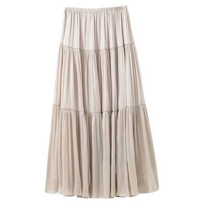 A字蛋糕裙大裙摆显瘦半身裙