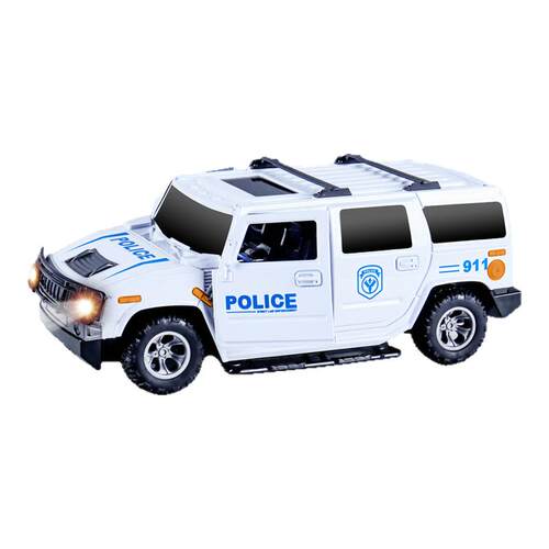 充电遥控警车儿童玩具110公安汽车灯光音乐2男孩生日礼物3-4-5岁6