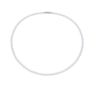 诸暨天然珍珠项链淡水小米珠极光爆款颈链正圆轻奢年轻款锁骨链