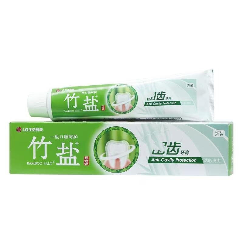 正品LG竹盐牙膏 115g炫彩清爽防蛀健龈清新口气牙龈护理护齿包邮