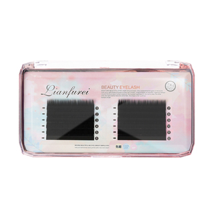 漫画山茶花睫毛嫁接狐系LJ软毛LC单根多层次野生美睫店专用天鹅绒