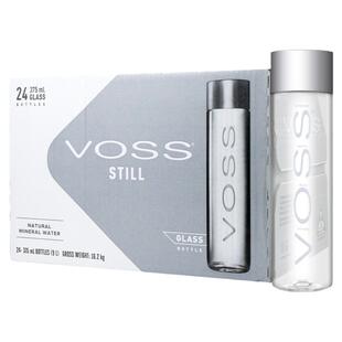 Voss芙丝天然矿泉水375ml/800ml玻璃瓶商用高端饮用水天然弱碱性
