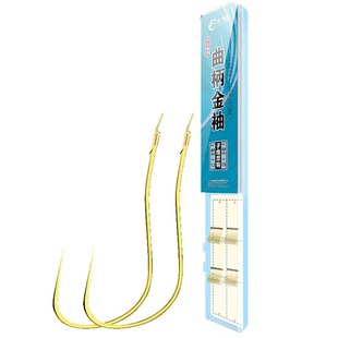 曲柄金袖鱼钩子线双钩成品绑好防缠绕新款有刺无刺鱼钩袖钩鲫鱼钩