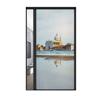 无轨折叠门室内移门保温免打孔厨房客厅隔断隐形推拉卫生间蜂巢门