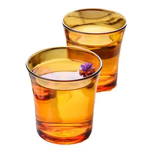 DURALEX高颜值耐热玻璃杯琥珀色家用咖啡杯子茶杯网红ins风水杯男