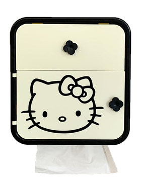 可爱kitty防水壁挂卫生间纸巾盒