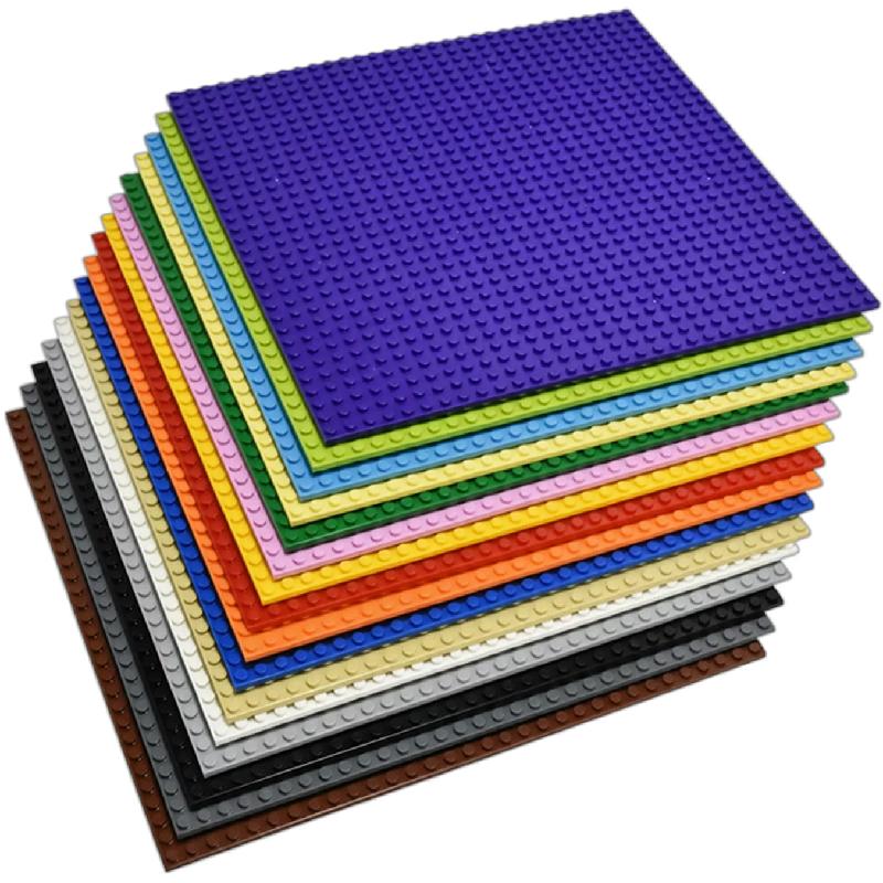 兼容3811高精度32x32点双面小颗粒积木底板25.5CM拼装底座16色DIY