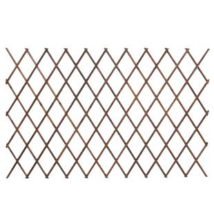 木栅栏爬藤架防腐木篱笆伸缩栅栏网格花架阳台墙面装饰花园围栏