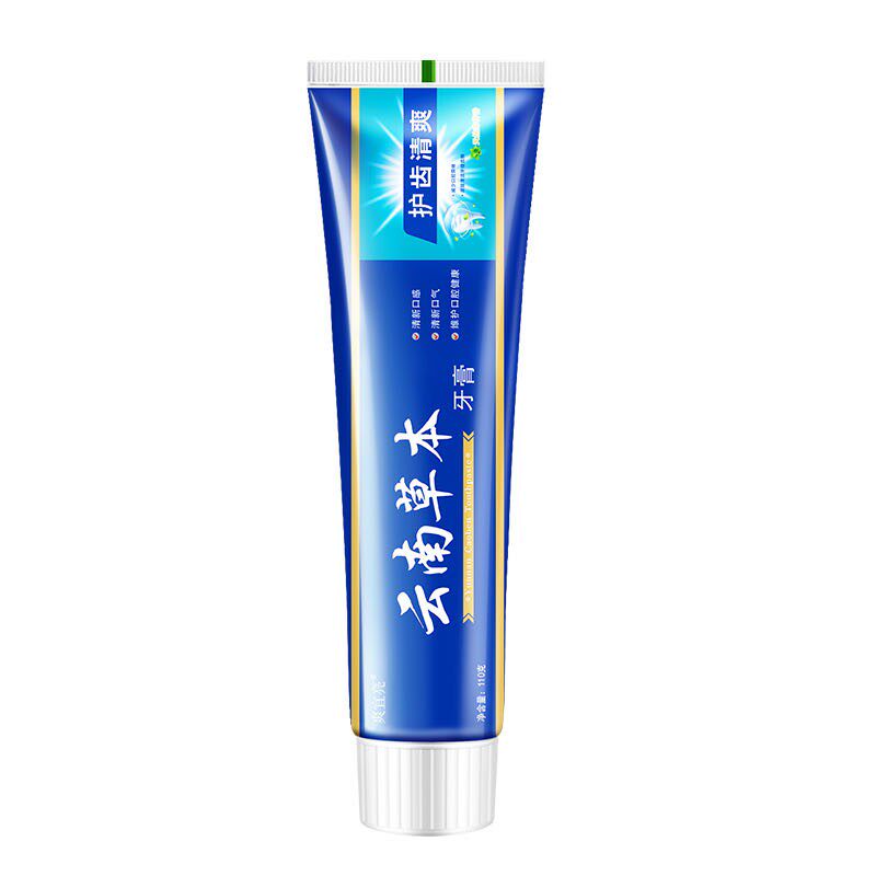 云南草本薄荷亮白清新口气牙膏