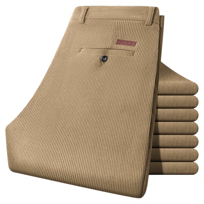 灯芯绒秋冬季宽松直筒休闲裤