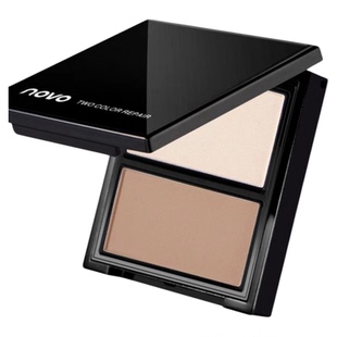 NOVO立体塑颜双色修容盘高光阴影鼻影眼影化妆师专用提亮官方正品