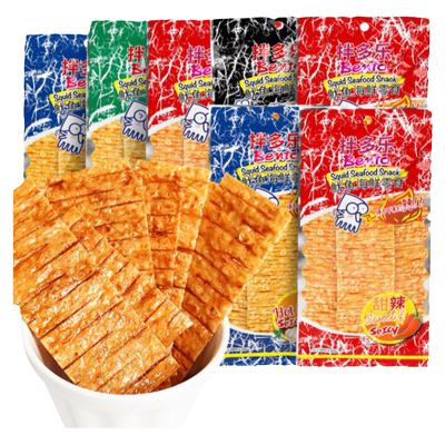 拌多乐鱿鱼片袋装甜辣味解馋小吃