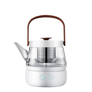 智蔚茶器茗语电热茶壶玻璃煮茶器316不锈钢煮白茶静音恒温烧水壶