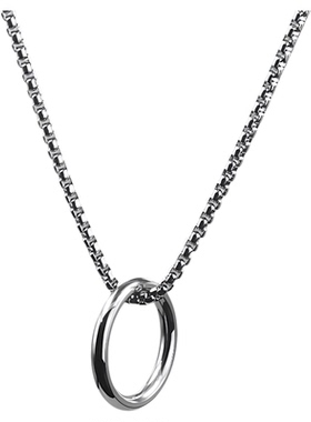 欧美极简几何潮男项链