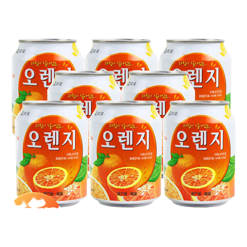 韩国进口九日牌橙汁网红果汁饮料
