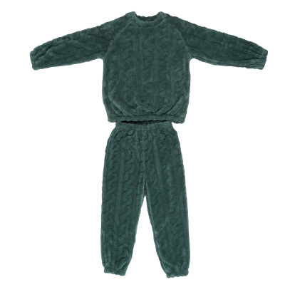 中大童法兰绒睡衣逗字兔