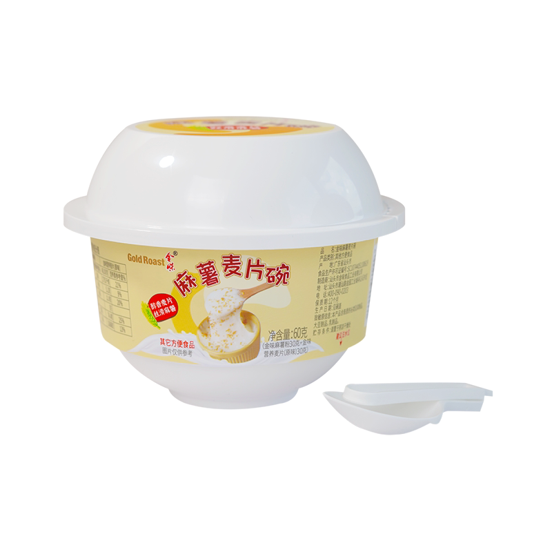 金味麻薯麦片碗懒人方便速食即食冲泡代餐麻薯碗65g*6碗装 免洗杯