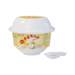 金味麻薯麦片碗懒人方便速食即食冲泡代餐麻薯碗65g*6碗装 免洗杯